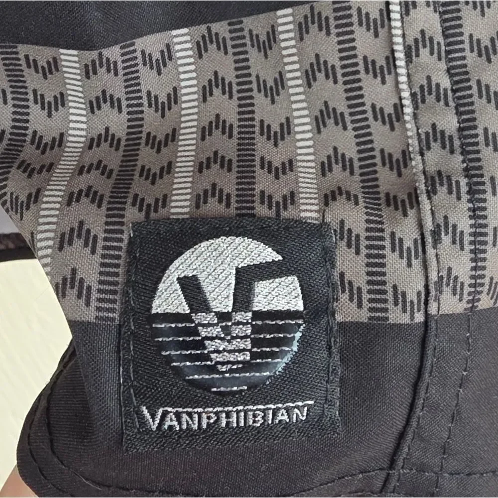 Men's Vans Black and Gray Hybrid Shorts, Size 36